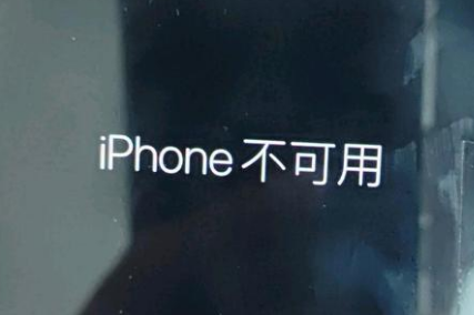 龙华山办事处苹果服务网点分享锁屏界面显示“iPhone 不可用”如何解决 